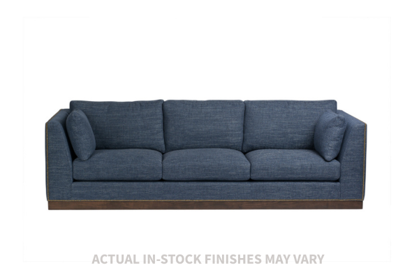 the Marcantonio Parker living room upholstered sofa is available in Edmonton at McElherans Furniture + Design