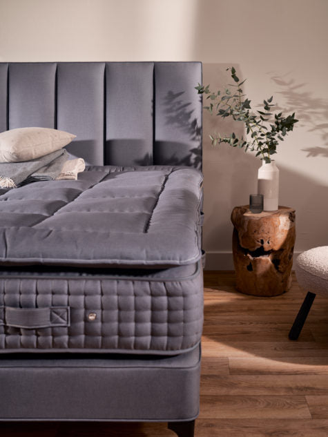 the Herald 4 piece complete bed is available in Edmonton at McElherans Furniture + Design