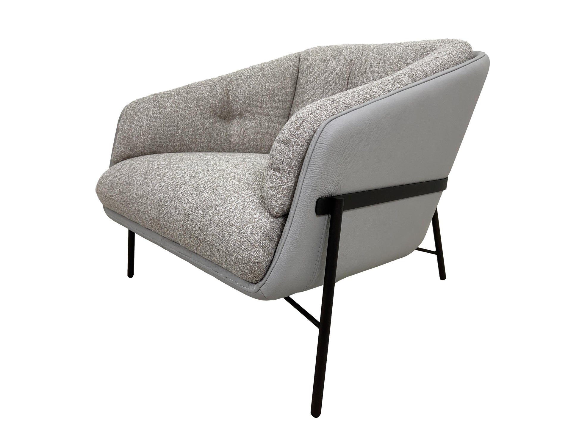the Nicoline Italia Fashion living room leather chair is available in Edmonton at McElherans Furniture + Design