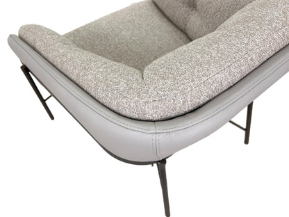 the Nicoline Italia Fashion living room leather chair is available in Edmonton at McElherans Furniture + Design
