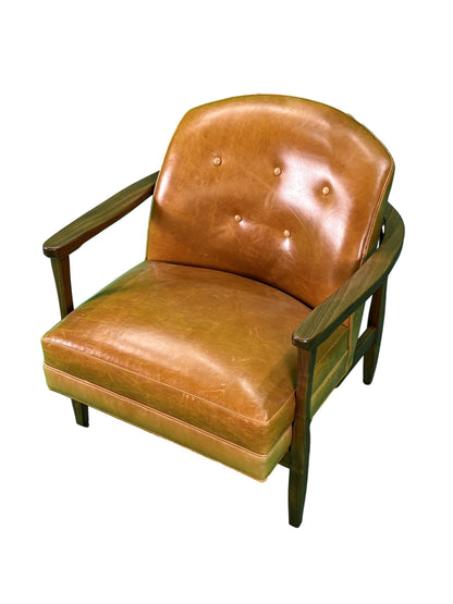 the Precedent Grayson living room leather chair is available in Edmonton at McElherans Furniture + Design