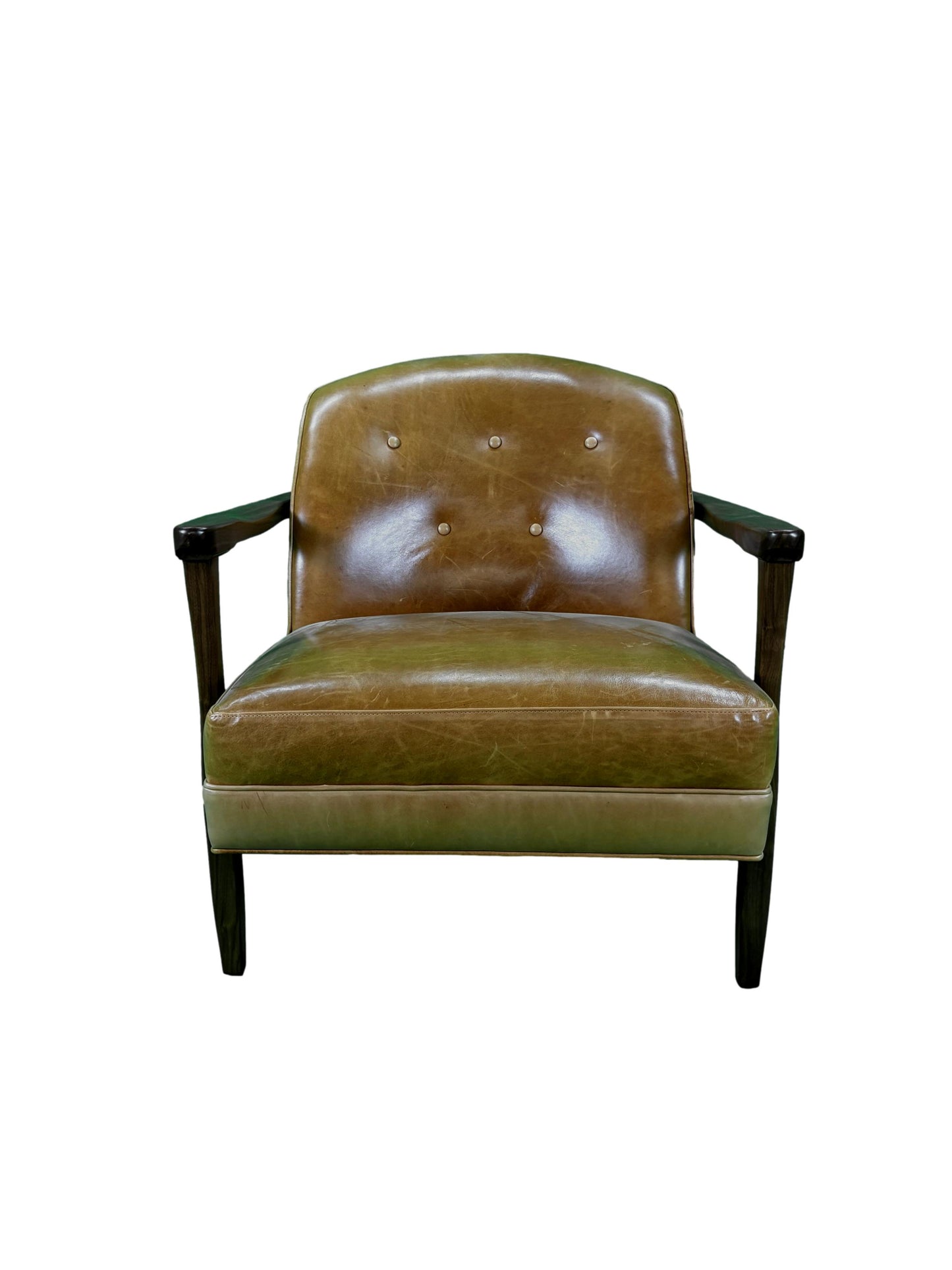 the Precedent Grayson living room leather chair is available in Edmonton at McElherans Furniture + Design