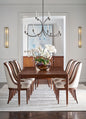 the Dorchester 9 piece dining package is available in Edmonton at McElherans Furniture + Design