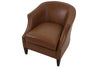 the Sherrill Furniture Plaza classic / traditional  living room leather upholstered chair is available in Edmonton at McElherans Furniture + Design