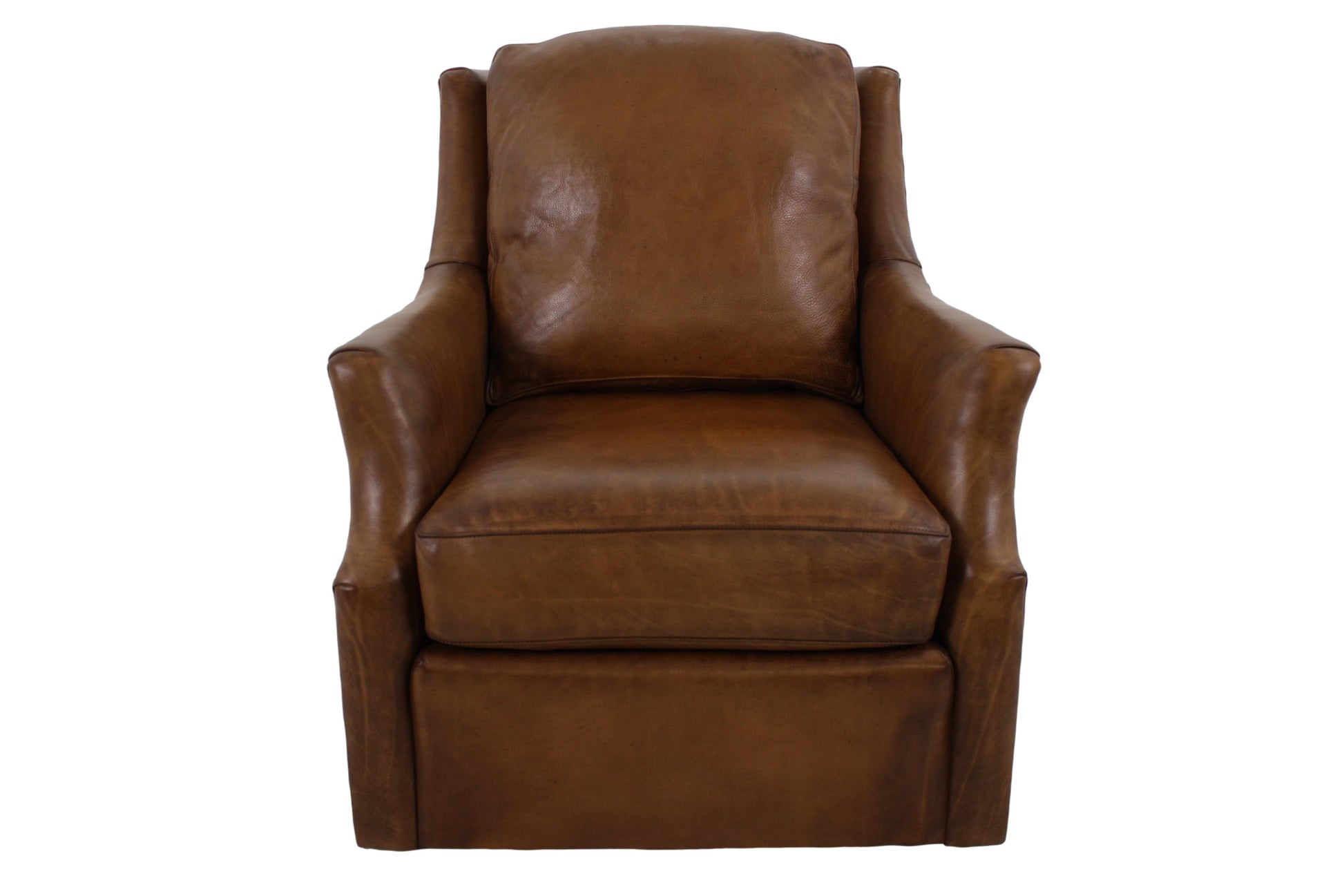 the Sherrill SWL1452 living room leather swivel chair is available in Edmonton at McElherans Furniture + Design