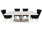 the Silhouette 7 Piece Dining Room is available in Edmonton at McElherans Furniture + Design