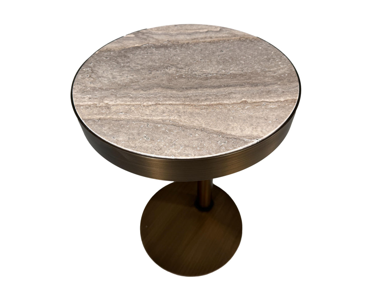 Stone International Telescope living room occasional end table