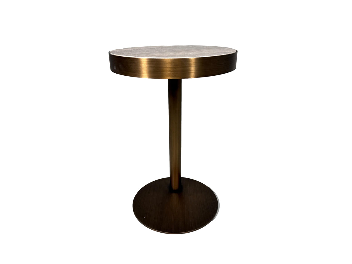 Stone International Telescope living room occasional end table