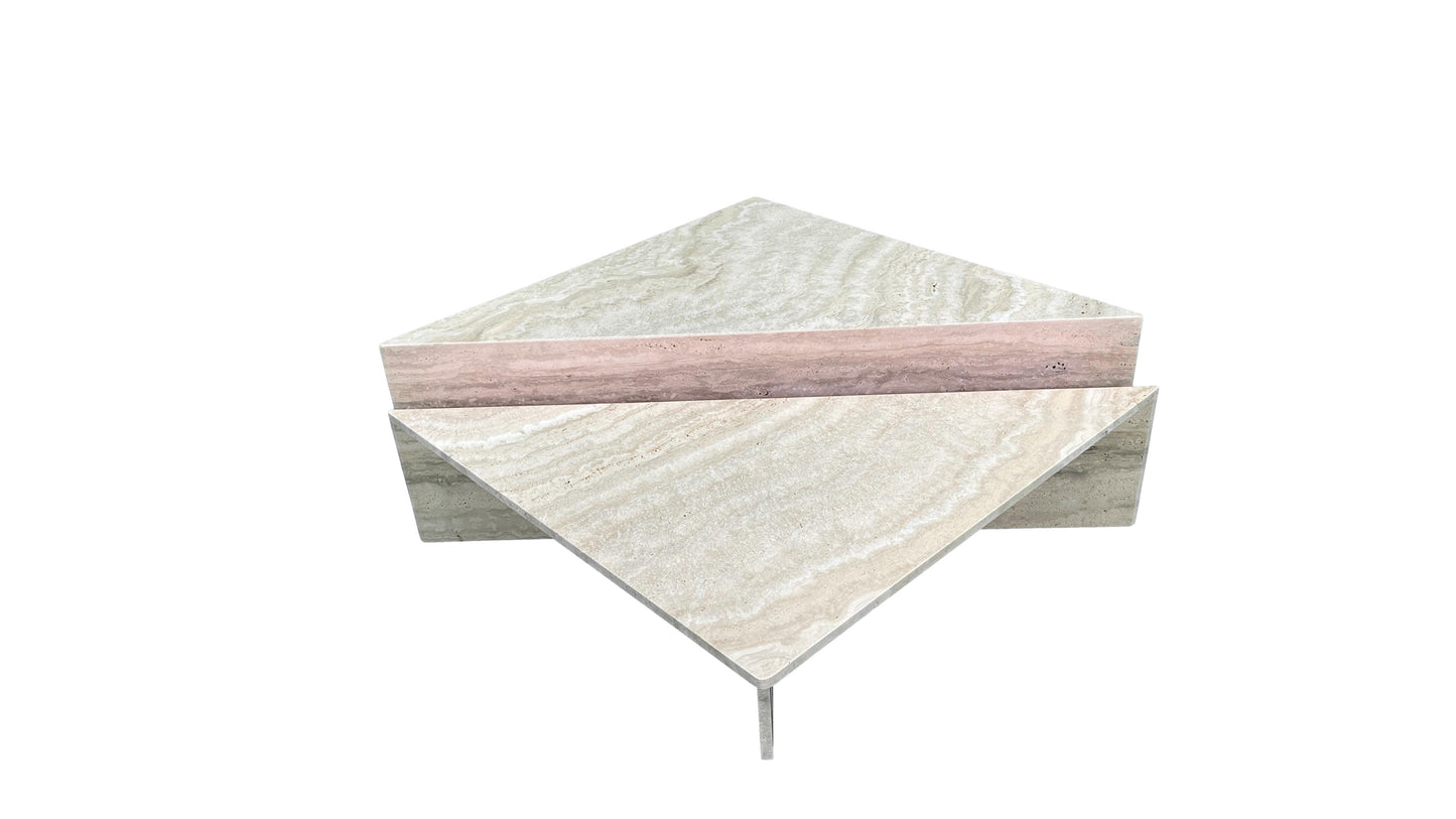 the Stone International Miro high-low living room occasional coffee table is available in Edmonton at McElherans Furniture + Design