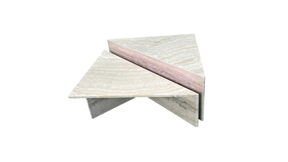 the Stone International Miro high-low living room occasional coffee table is available in Edmonton at McElherans Furniture + Design