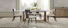 the Repose 7 piece dining package is available in Edmonton at McElherans Furniture + Design