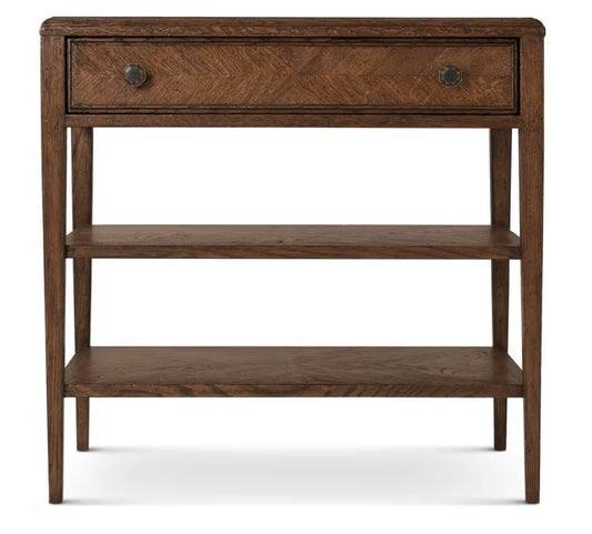 the Theodore Alexander Nova bedroom night table is available in Edmonton at McElherans Furniture + Design
