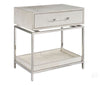 the Universal transitional U365A350 bedroom night table is available in Edmonton at McElherans Furniture + Design