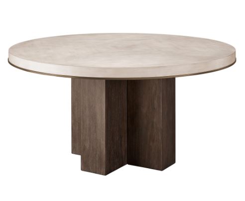the Universal Topanga dining room table is available in Edmonton at McElherans Furniture + Design