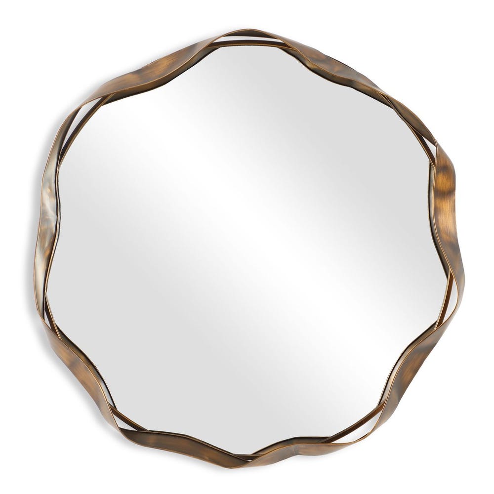 the Uttermost Catch the Wave wall mirror is available in Edmonton at McElherans Furniture + Design