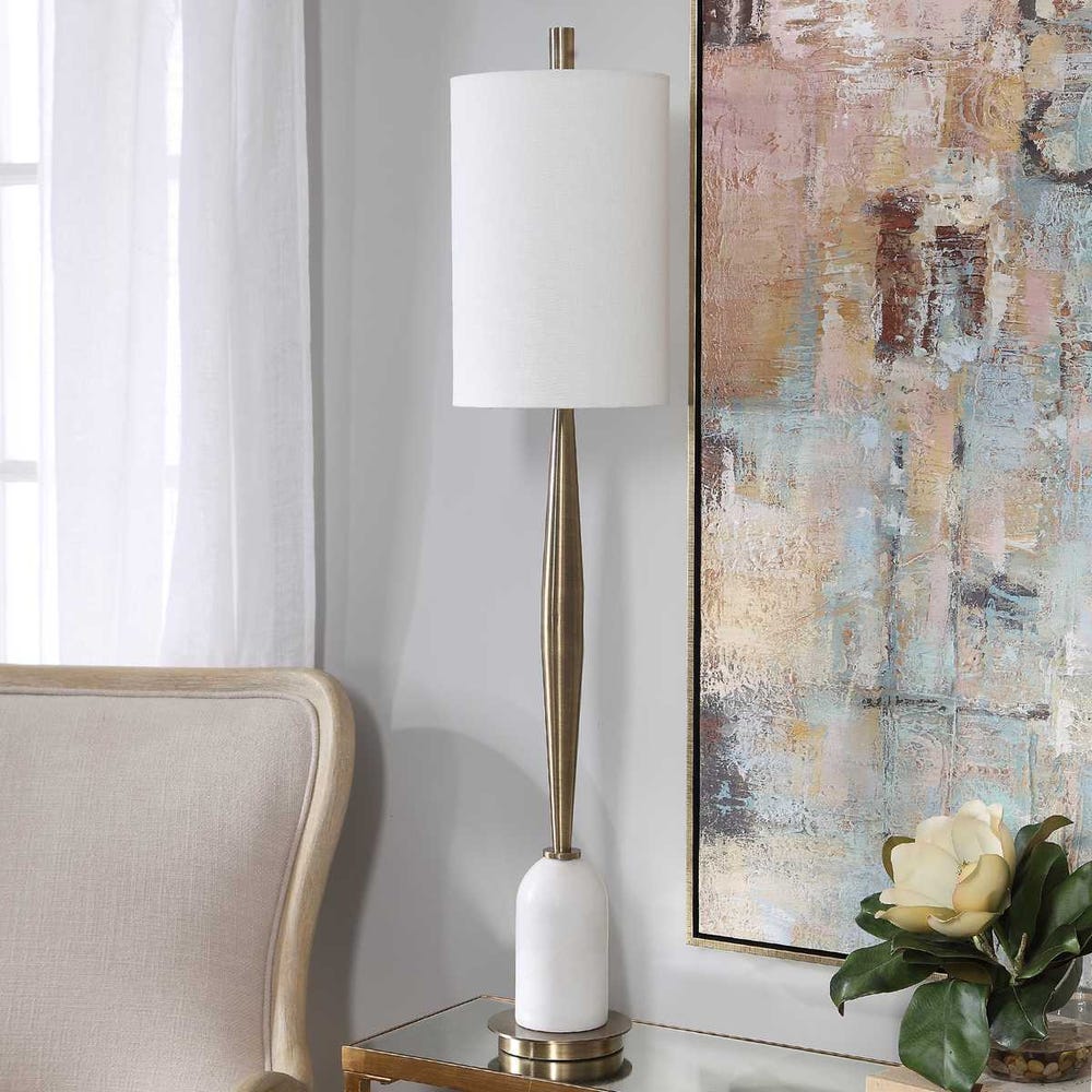 the Uttermost Minette lighting table lamp is available in Edmonton at McElherans Furniture + Design