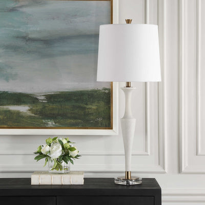 the Uttermost transitional 30343-1 lamp table lamp is available in Edmonton at McElherans Furniture + Design