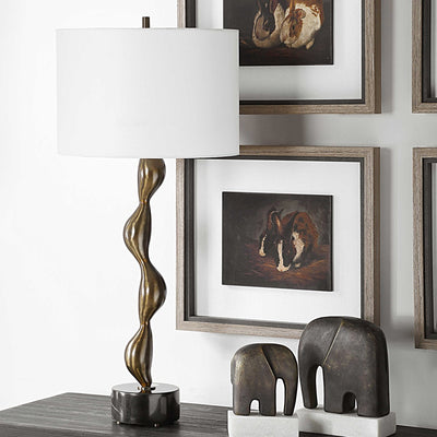 the Uttermost transitional 30454-1 lamp table lamp is available in Edmonton at McElherans Furniture + Design