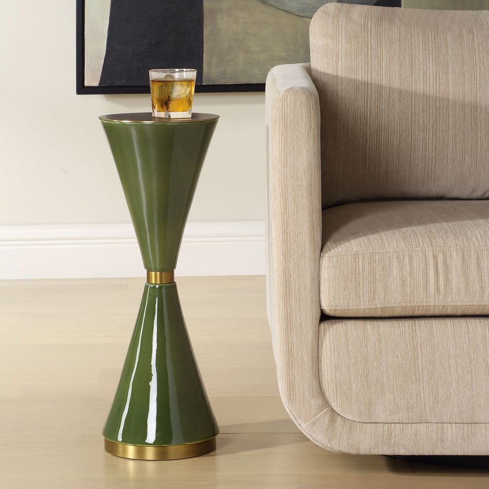 the Uttermost Ronde living room occasional end table is available in Edmonton at McElherans Furniture + Design