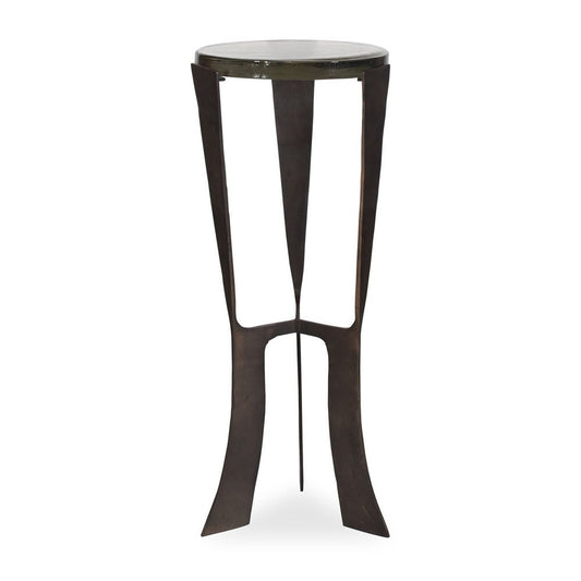 the Uttermost Renaud living room occasional end table is available in Edmonton at McElherans Furniture + Design