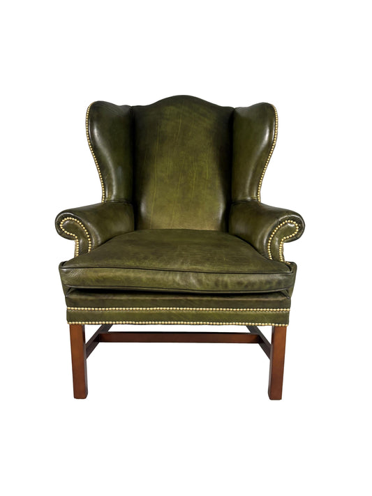 the Whittemore Sherrill 1670-01 living room leather chair is available in Edmonton at McElherans Furniture + Design