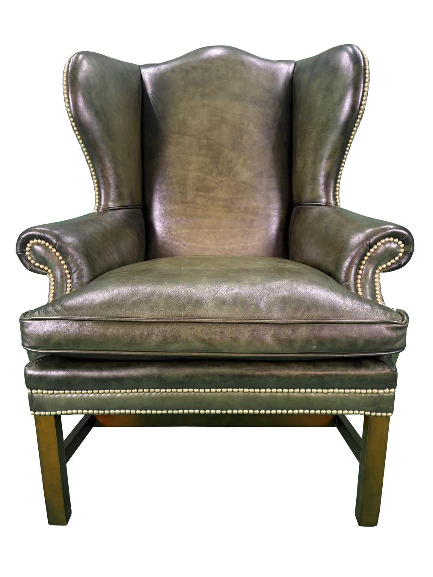 the Whittemore Sherrill 1670-01 living room leather chair is available in Edmonton at McElherans Furniture + Design