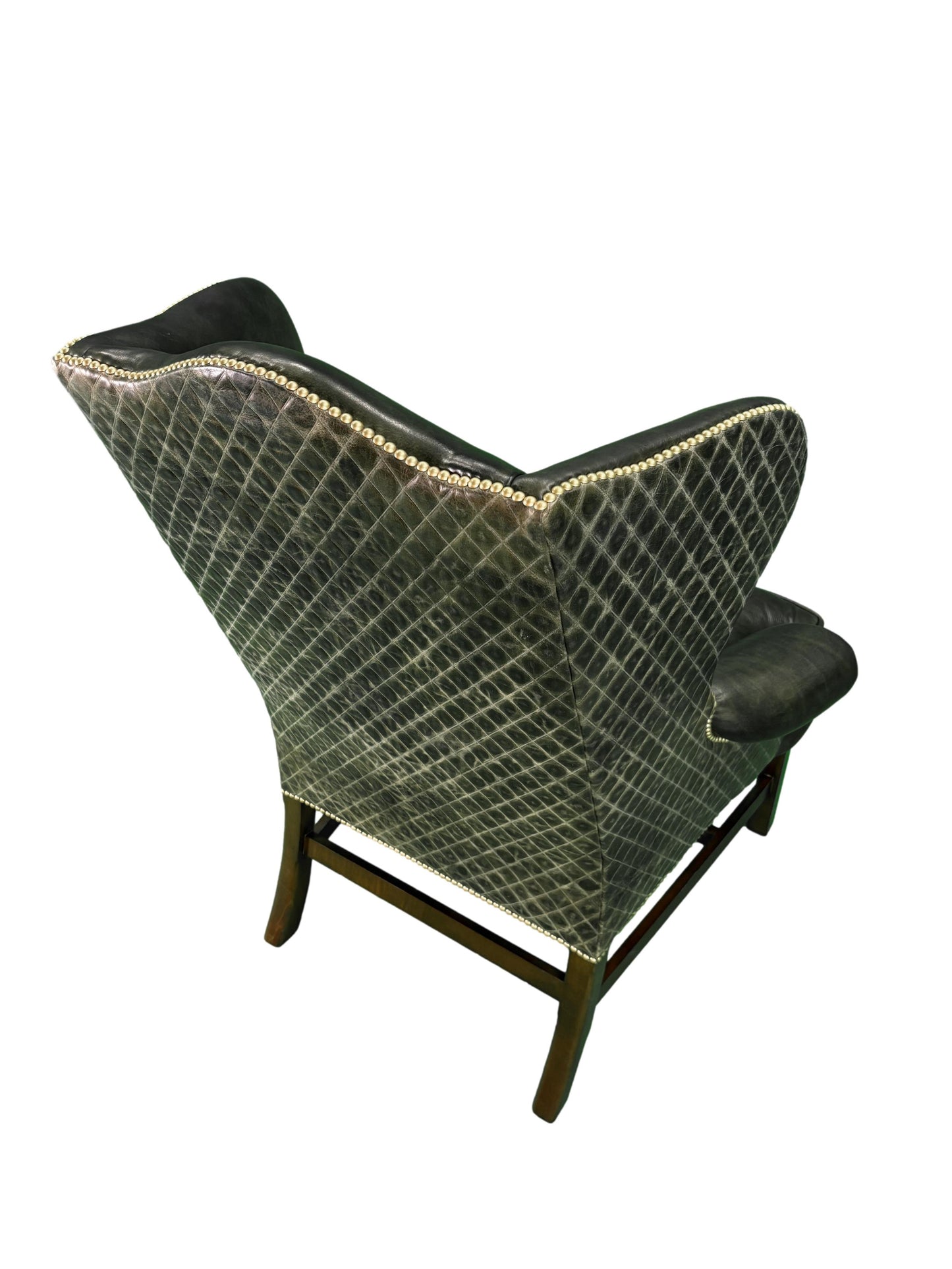 the Whittemore Sherrill 1670-01 living room leather chair is available in Edmonton at McElherans Furniture + Design