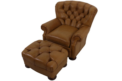 the Whittemore Sherrill 299-01 living room leather chair is available in Edmonton at McElherans Furniture + Design