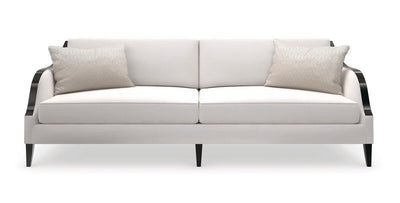 the Caracole  classic / traditional Pitch Perfect living room upholstered sofa is available in Edmonton at McElherans Furniture + Design