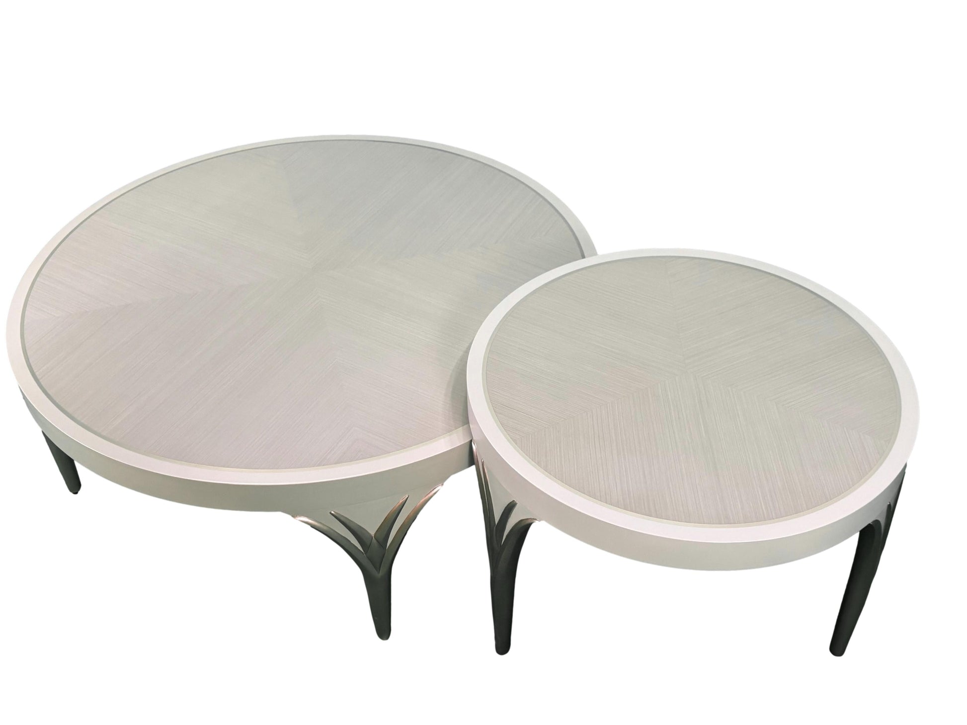 the Valentina 2pc Nesting coffee tables is available in Edmonton at McElherans Furniture + Design