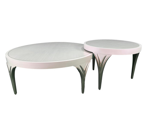 the Valentina 2pc Nesting coffee tables is available in Edmonton at McElherans Furniture + Design