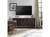 the Hooker Furniture  transitional 5518-55464-BLK living room occasional entertainment center is available in Edmonton at McElherans Furniture + Design