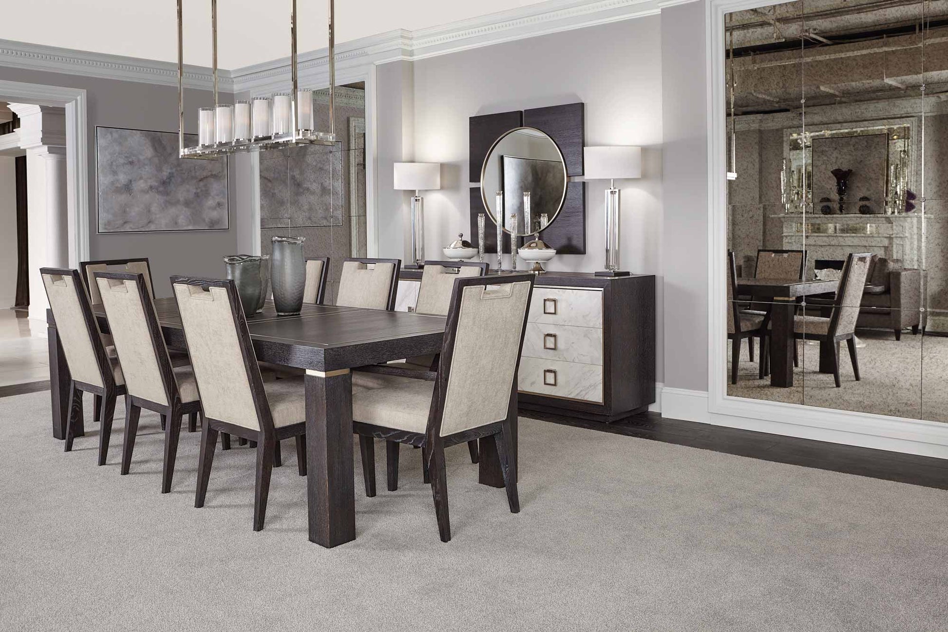 the Bernhardt Decorage 380-221 dining room table is available in Edmonton at McElherans Furniture + Design