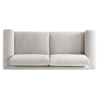 the Bernhardt Plush contemporary Maren living room upholstered sofa is available in Edmonton at McElherans Furniture + Design