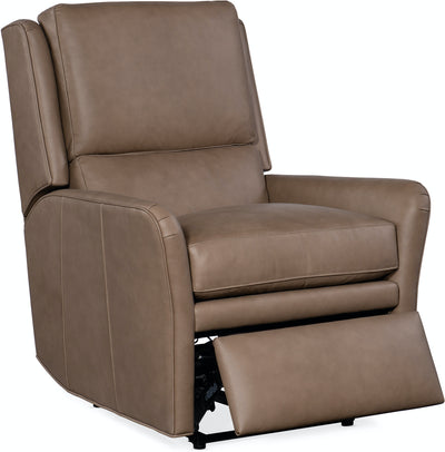 the Bradington Young  transitional Cloud living room reclining leather recliner is available in Edmonton at McElherans Furniture + Design