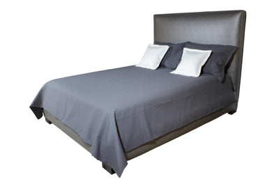 the Waffle Weave Slate bedroom bed coverings is available in Edmonton at McElherans Furniture + Design
