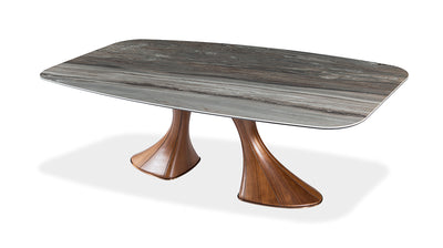 the Colibri  contemporary Charles dining room dining table is available in Edmonton at McElherans Furniture + Design