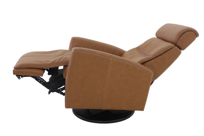 the Fjords  contemporary Milan living room reclining leather recliner is available in Edmonton at McElherans Furniture + Design