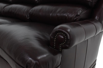 the Hancock & Moore  transitional Austin living room leather upholstered sofa is available in Edmonton at McElherans Furniture + Design