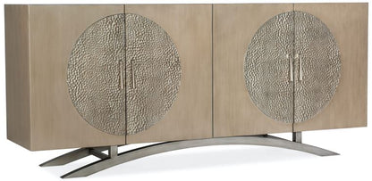 the Hooker Furniture Nolita 628-55034-15 living room entertainment media console is available in Edmonton at McElherans Furniture + Design