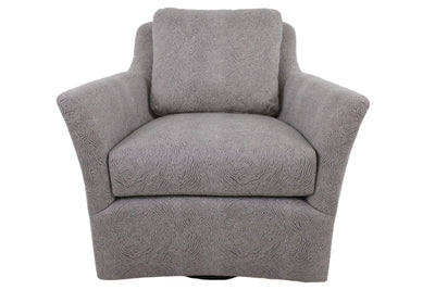 the Jessica Charles Selectives classic / traditional Addison living room upholstered swivel chair is available in Edmonton at McElherans Furniture + Design