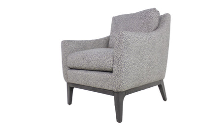 the Jessica Charles  transitional Ludlow living room upholstered chair is available in Edmonton at McElherans Furniture + Design