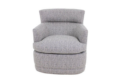 the Jessica Charles Audrey living room upholstered swivel chair is available in Edmonton at McElherans Furniture + Design