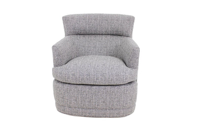 the Jessica Charles  transitional Audrey living room upholstered swivel chair is available in Edmonton at McElherans Furniture + Design