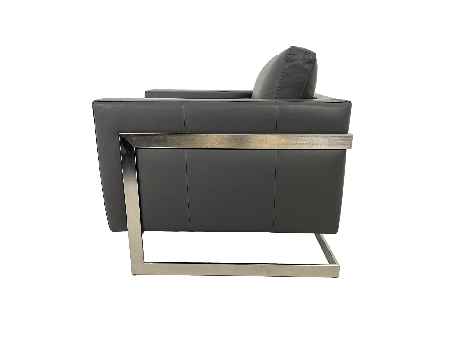 the Marcantonio Naomi living room leather chair is available in Edmonton at McElherans Furniture + Design