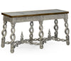 the Jonathon Charles  classic / traditional 530013 living room occasional console table is available in Edmonton at McElherans Furniture + Design
