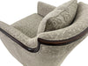 the HF Custom  contemporary Oakley living room upholstered swivel chair is available in Edmonton at McElherans Furniture + Design