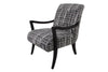 the HF Custom  contemporary Dante living room upholstered chair is available in Edmonton at McElherans Furniture + Design