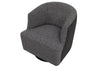 the HF Custom  classic / traditional Pilsen living room upholstered swivel chair is available in Edmonton at McElherans Furniture + Design