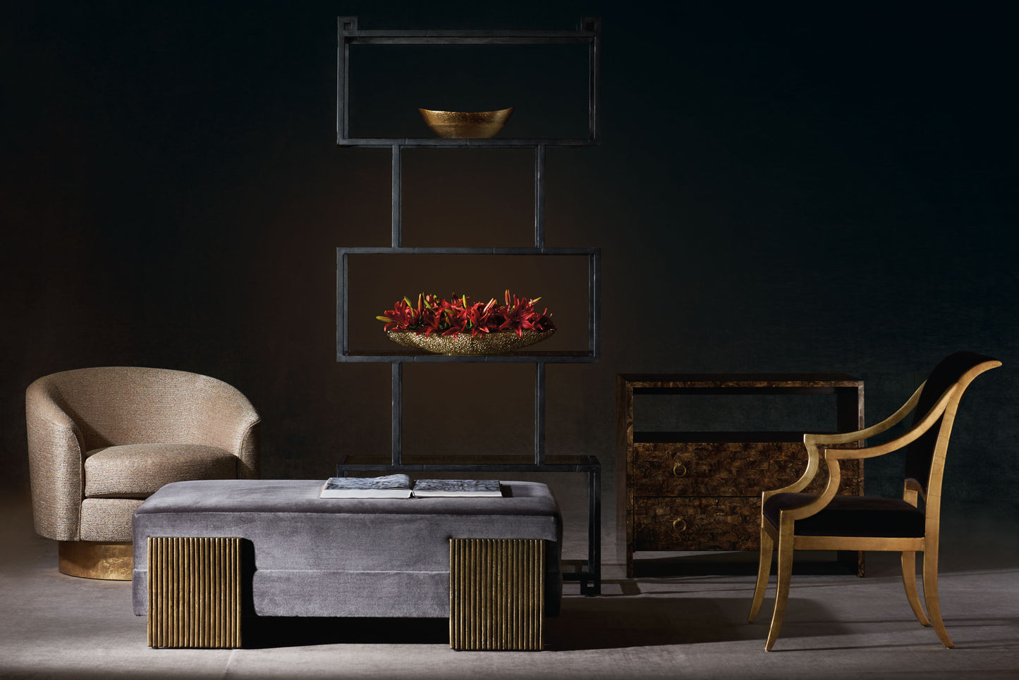 the Bernhardt Fowler 362-128 living room occasional bookcase is available in Edmonton at McElherans Furniture + Design